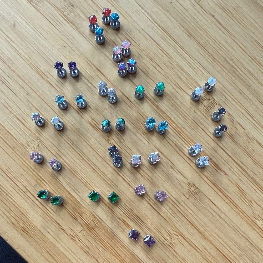 Flat back Earring Lot